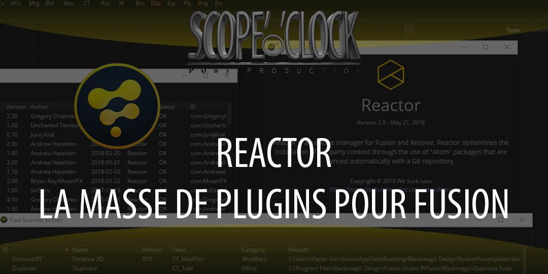 article - Reactor - la bibliothèque de plugins pour BlackMagic Fusion
